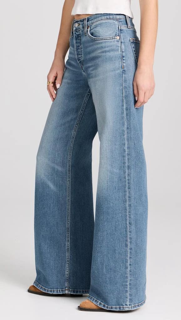 REDONE Mid Rise Wide Leg Jeans 3