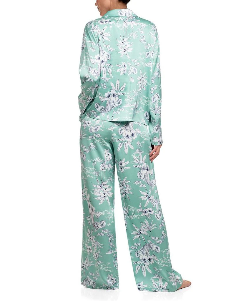 Midnight Bakery Printed Satin Long Sleeve Pajama Set 2