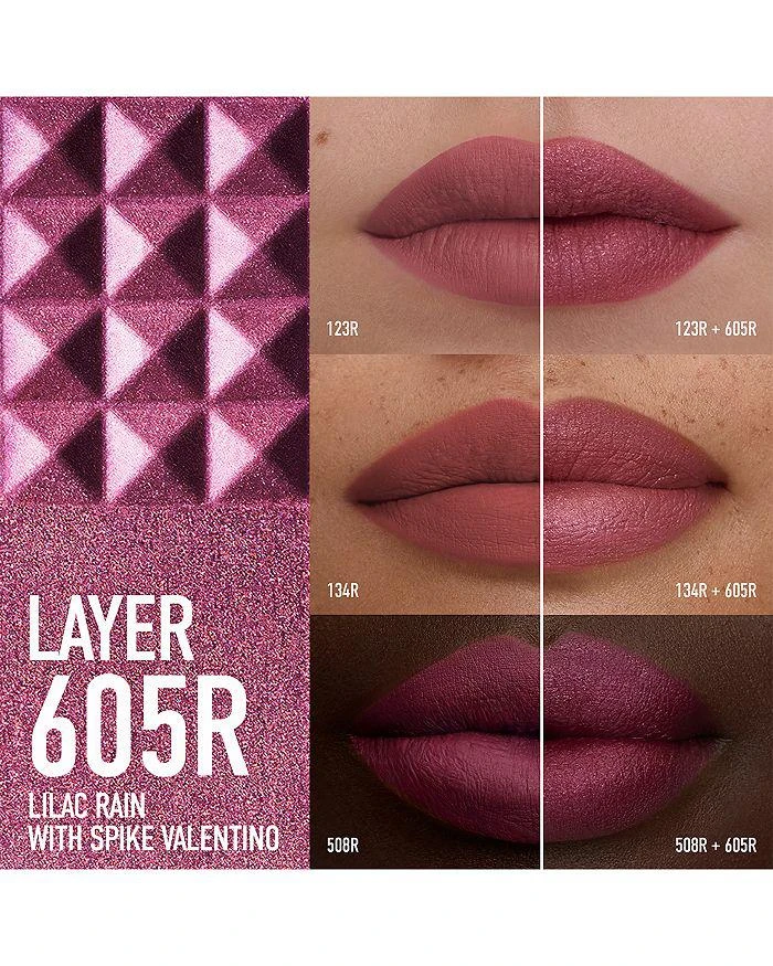 Valentino Spike Valentino Lip Shimmer Stick - 605R Lilac Rain 3