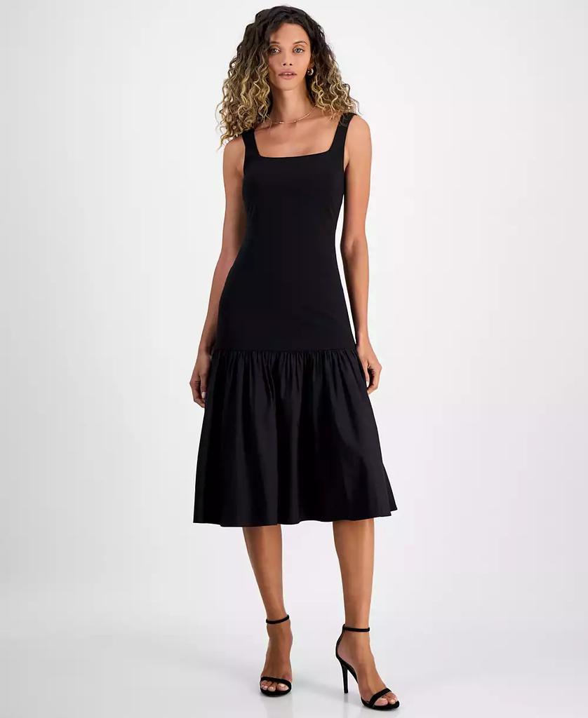 RACHEL Rachel Roy Women's Hollie Square-Neck Midi Dress