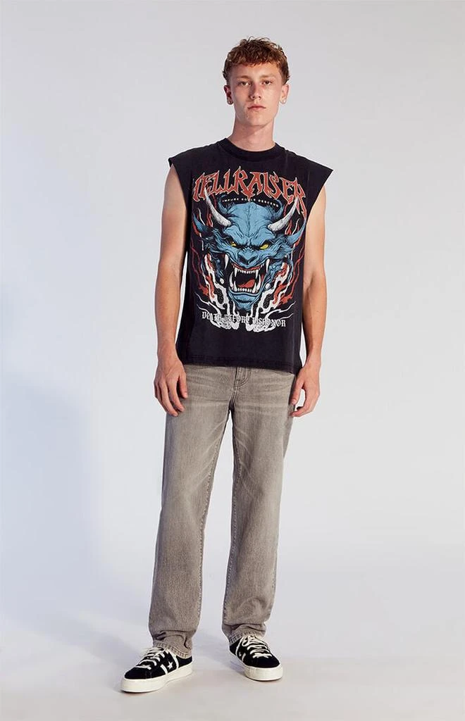PacSun Cade Straight Jeans Stretch Gray 2