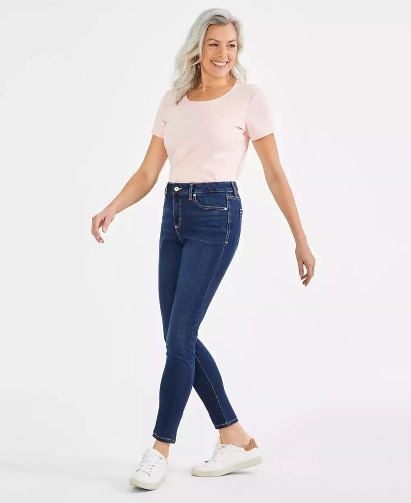 Style & Co Petite Mid-Rise Curvy-Fit Skinny Jeans, Created for Macy's 1