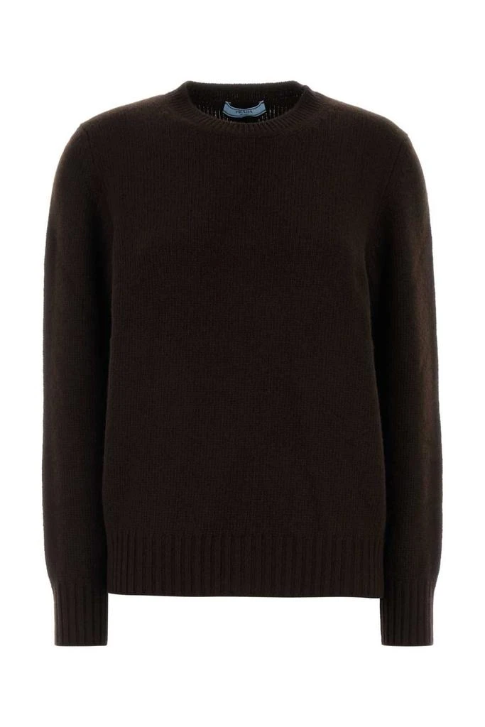 Prada Prada Long-Sleeved Crewneck Knitted Jumper 1