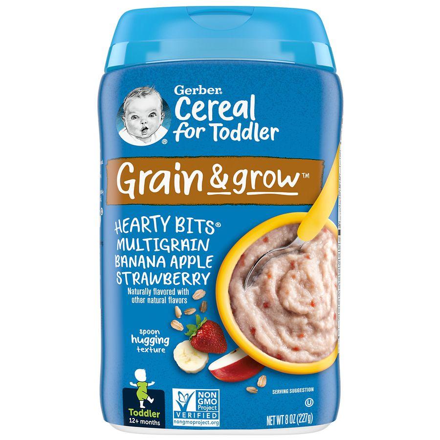 Gerber Grain and Grow, Hearty Bits Multigrain Banana Apple Strawberry