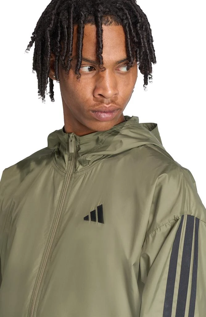 Adidas 3-Stripes Hooded Windbreaker Jacket 5