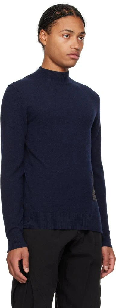 Hyein Seo Navy Military Turtleneck & Gloves Set 4