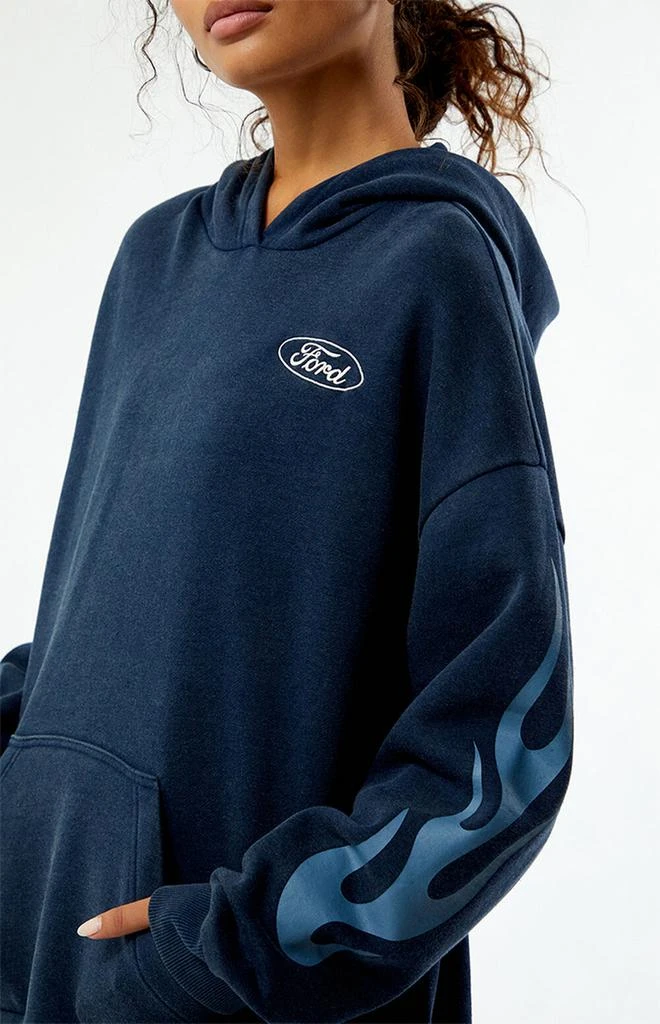 FORD Mustang Flames Oversized Hoodie 2