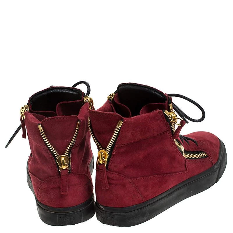 Giuseppe Zanotti Giuseppe Zanotti Red Suede Mid Top Sneakers Size 36 5