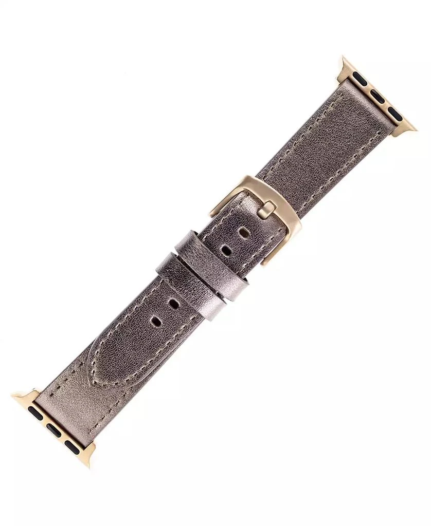 WITHit Metallic Genuine Leather Band designed for Apple Watch® 42mm (Series 10) & 38/40/41mm 1