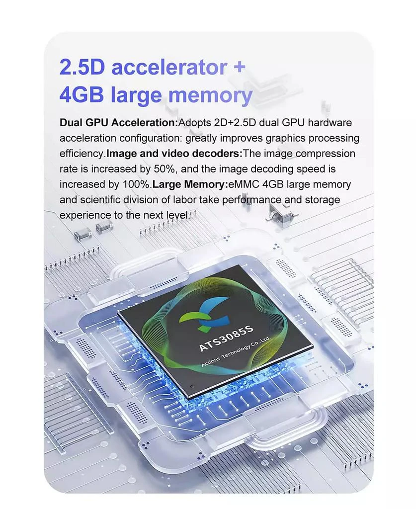 RUXING Smart 1.85" AMOLED Smart Watch With Bluetooth Calling, Health Monitoring,Sport Modes,4GB for Women Men 7