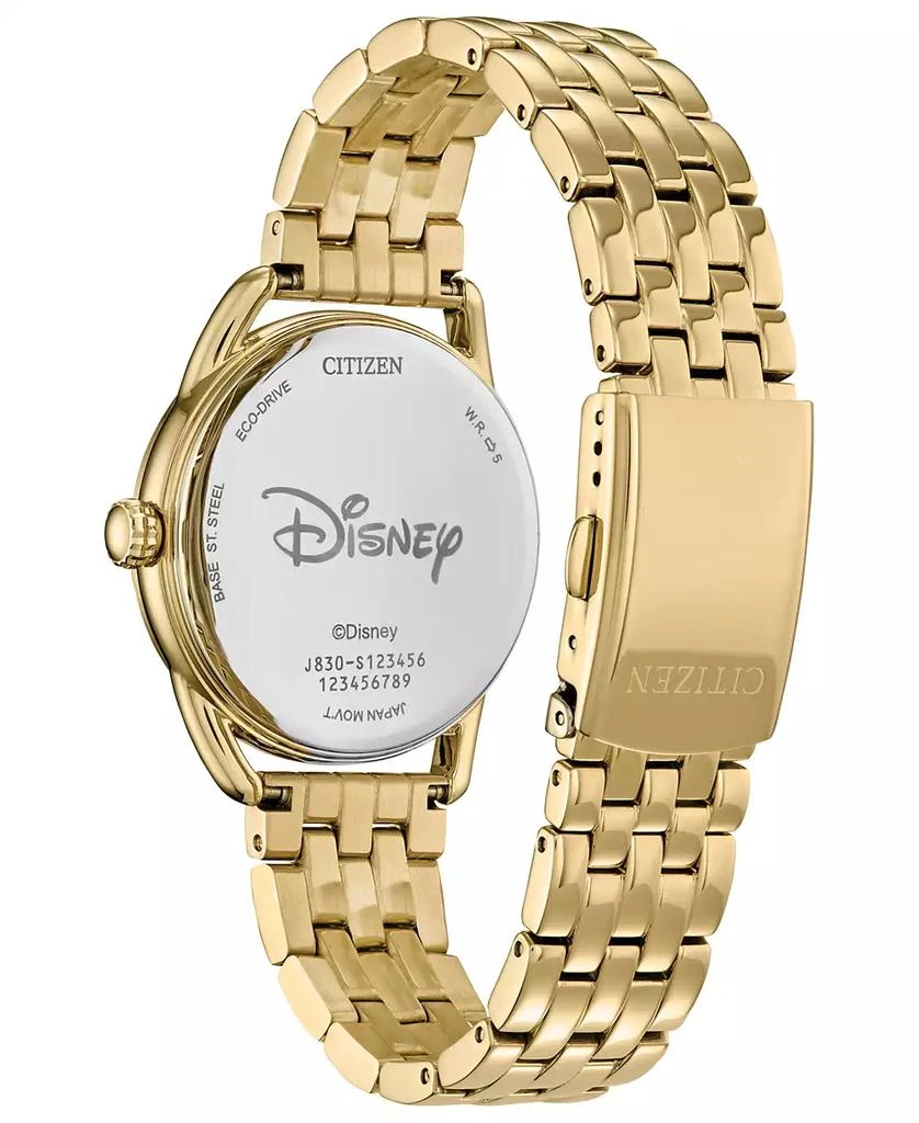 Citizen Eco-Drive Women's Mickey Mouse Gold-Tone Stainless Steel Bracelet Watch 36mm 3