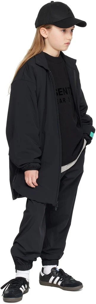 Essentials Kids Black High Neck Jacket 4