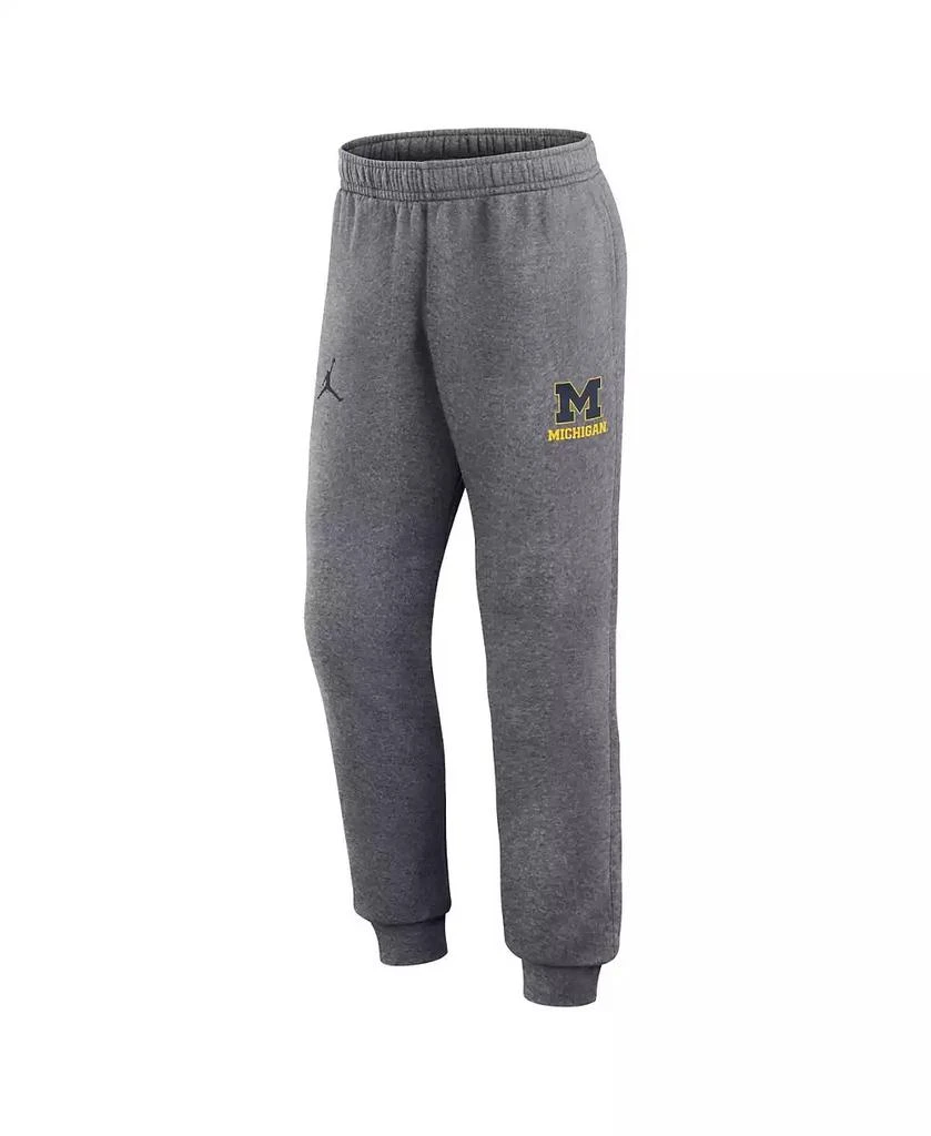 Jordan Men's Heather Gray Michigan Wolverines Primetime Club Fleece Jogger Pants 2