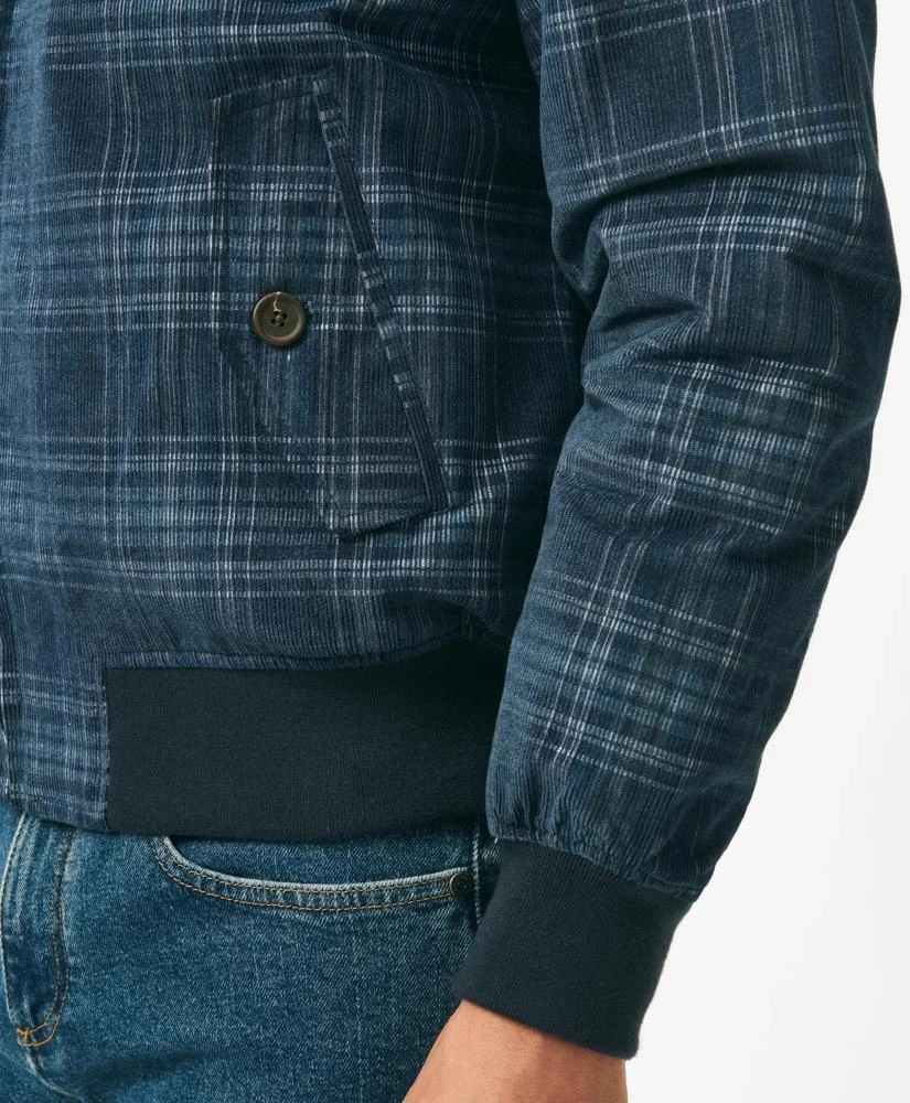 Brooks Brothers Plaid Corduroy Harrington Jacket in Thermore®-Filled Cotton 4