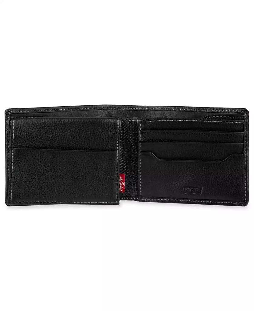 Levi's Men's Bill Divider and Ornament Passcase Wallet