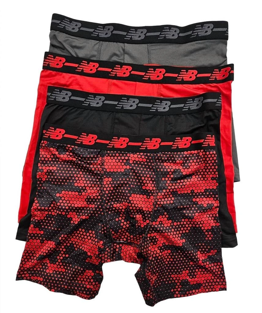 New Balance Men's Performance Boxer Briefs 4 Pack 1