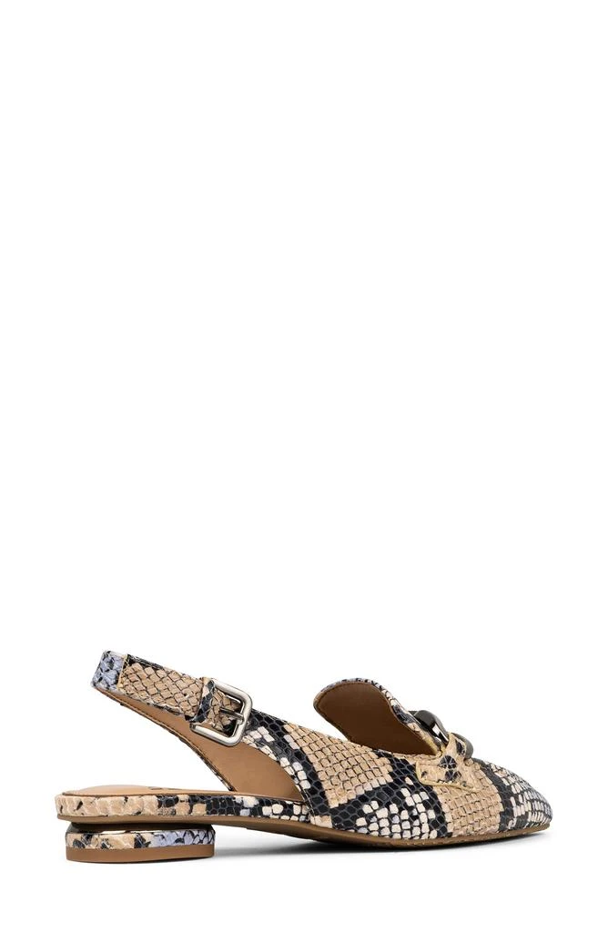 Donald Pliner Snakeskin Print Slingback Loafer Mule 9