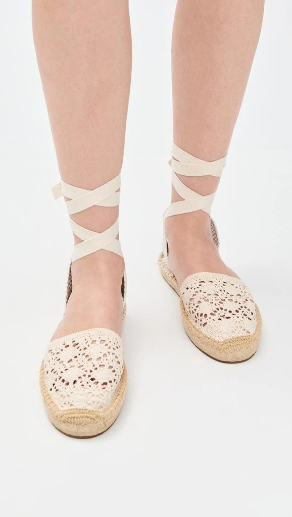 Soludos The Lauren Lace Up Crochet Espadrilles 2