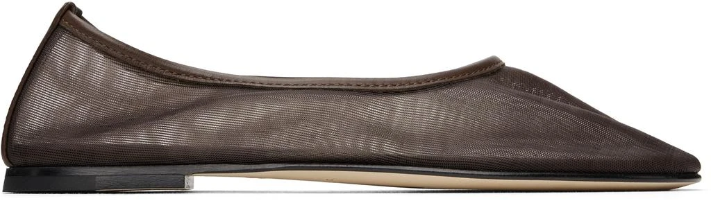 Dear Frances Brown Balla Mesh Ballerina Flats 1