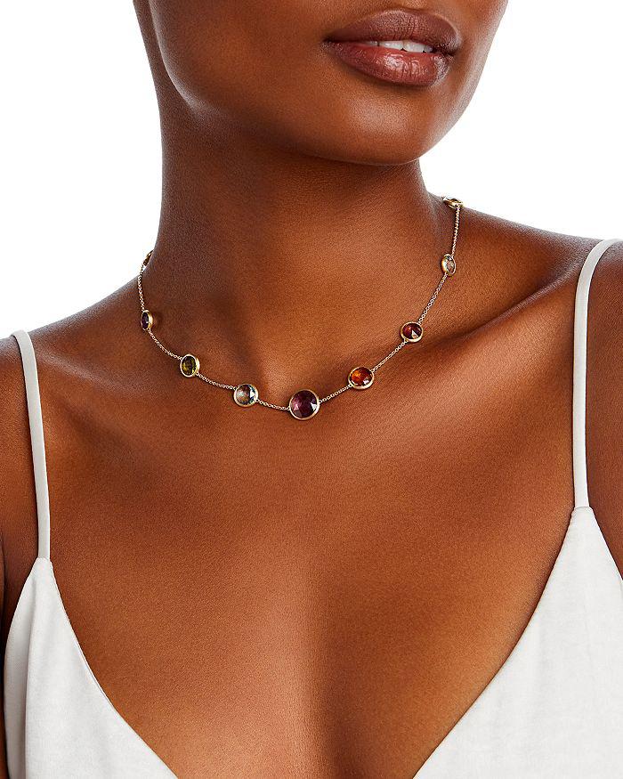 Marco Bicego 18K Yellow Gold Jaipur Multi Gemstone Necklace, 18" + 1.5" extender