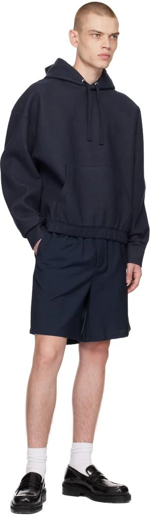 AMI Navy Boxy Hoodie 4