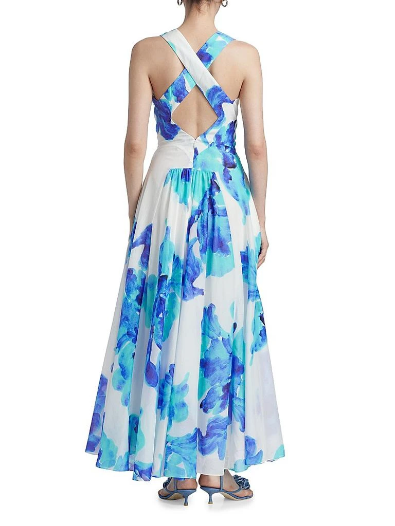 aria cut out maxi dress Aria Chiffon Cut Out Maxi Dress / Lagoon | MESHKI