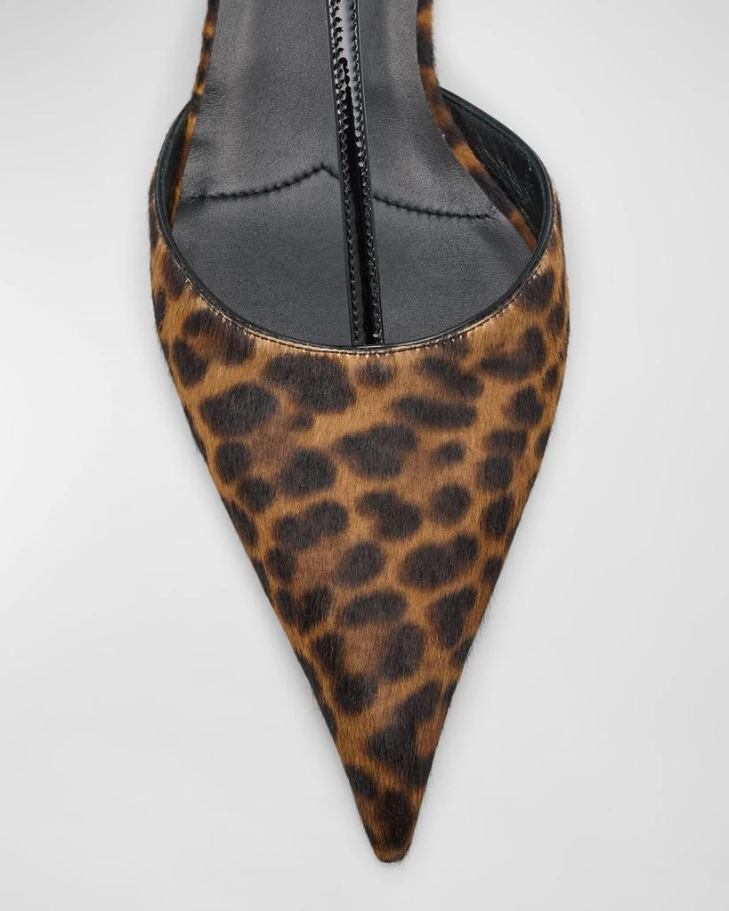 Prada Leopard T-Strap Ballerina Pumps 5
