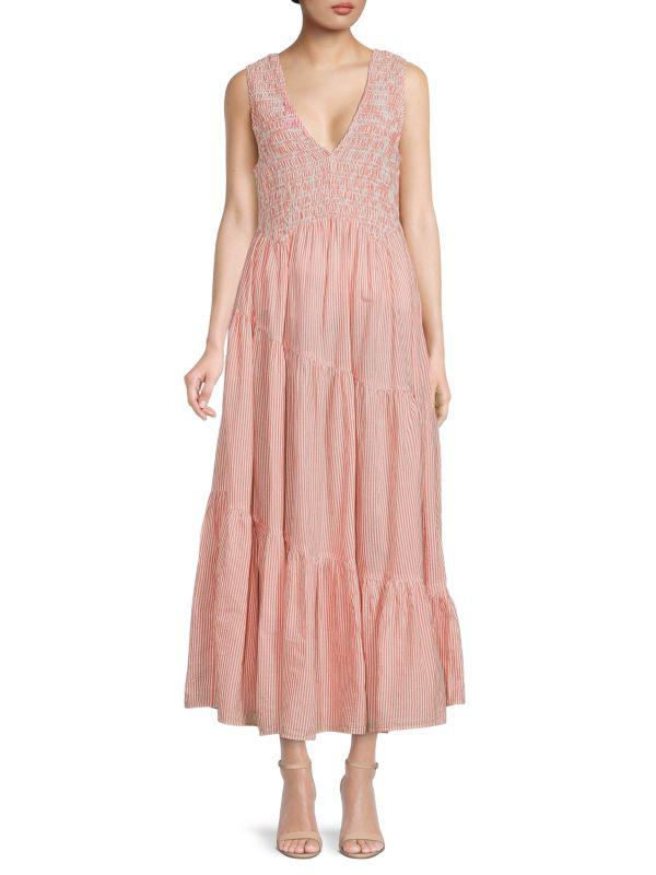 Free People Juno Smocked Tiered Maxi Dress