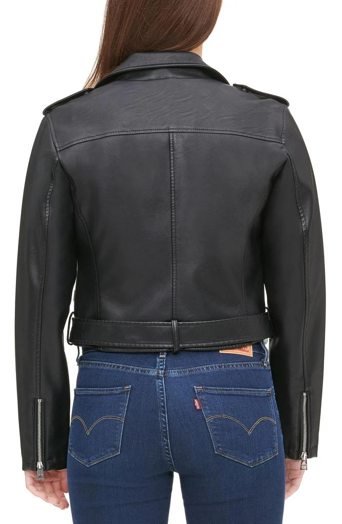 Levi's Faux Leather Fashion Belted Moto Jacket 2