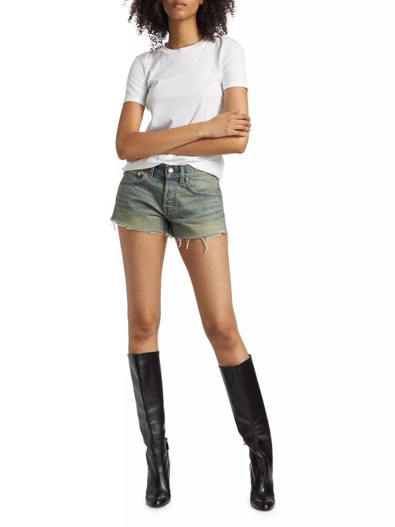 EB Denim Low-Rise Denim Shorts 2
