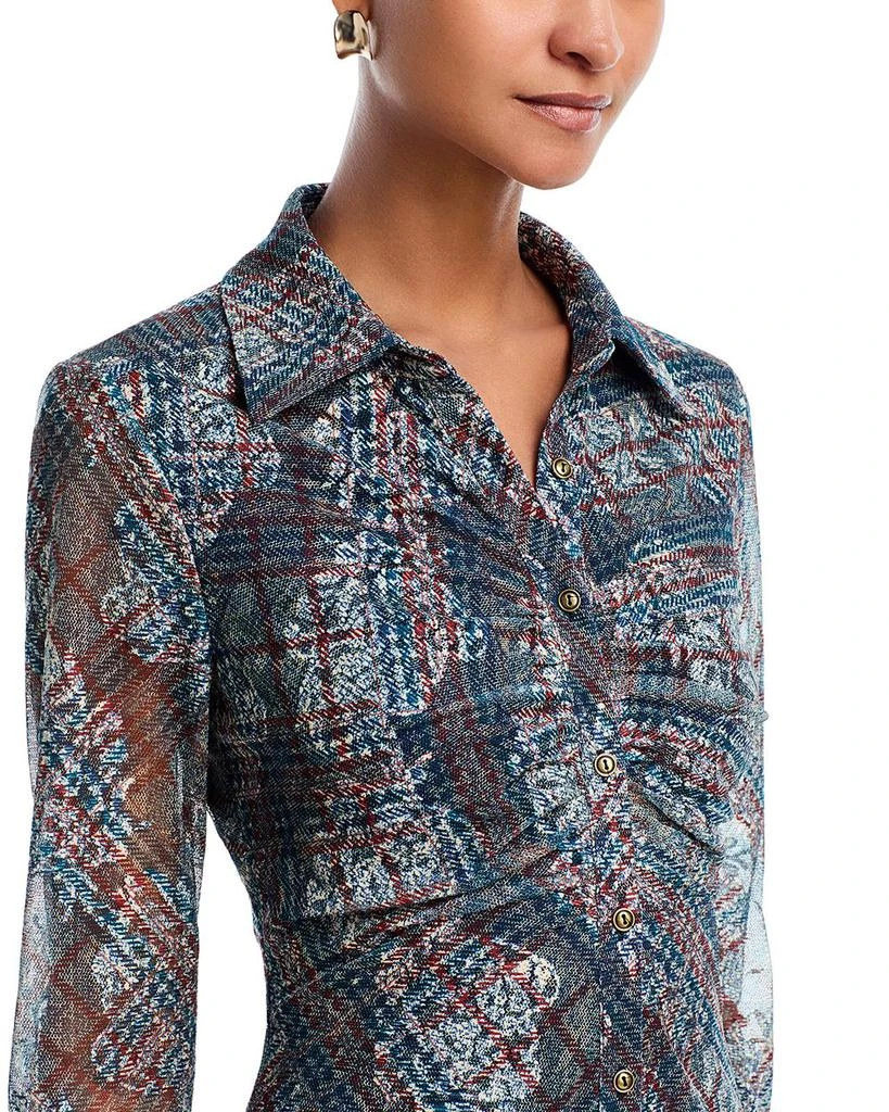 knee length dresses for ladies Sage The Label | Plaid Surplice Midi Dress