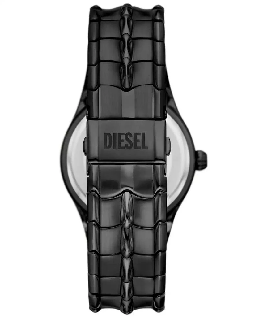 Diesel Men's Vert Quartz Three Hand Date Black Stainless Steel Watch 44mm 3