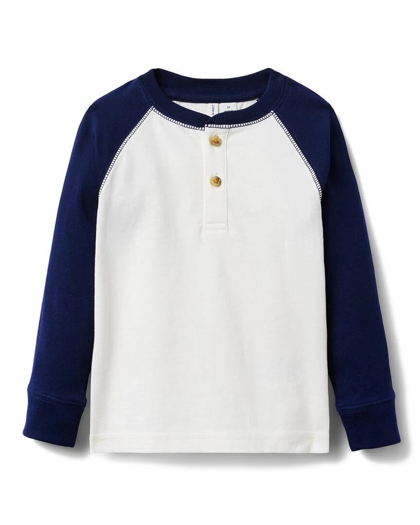 Janie and Jack Henley Baseball T-Shirt 1