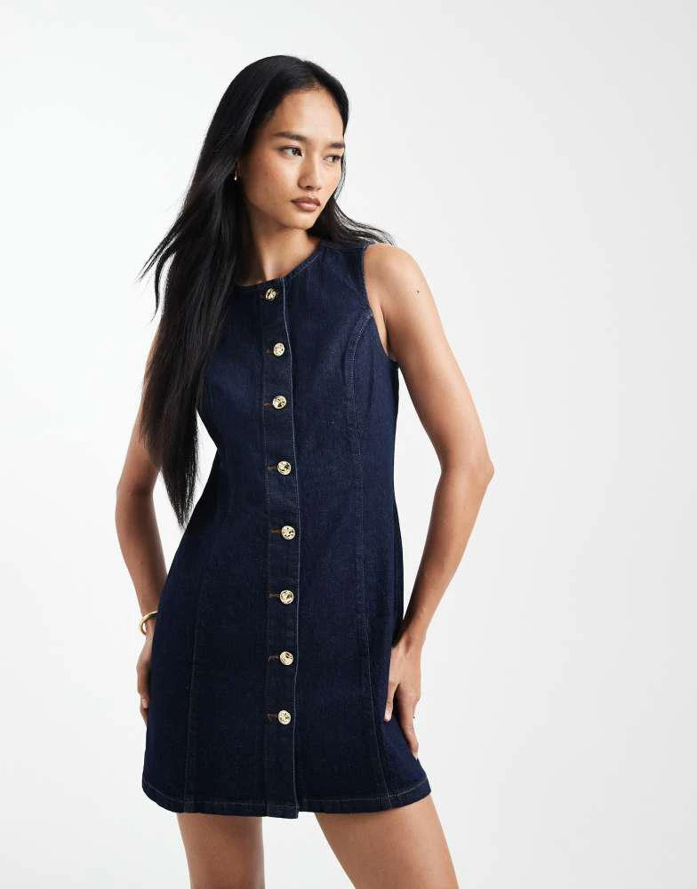 white christmas dresses CINCH ME UP LONG SLEEVE DENIM MINI DRESS – AKIRA main image 1