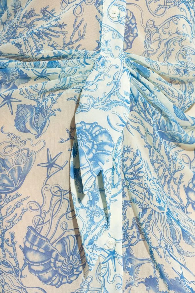 Versace Versace Long-Sleeved Draped Dress 5