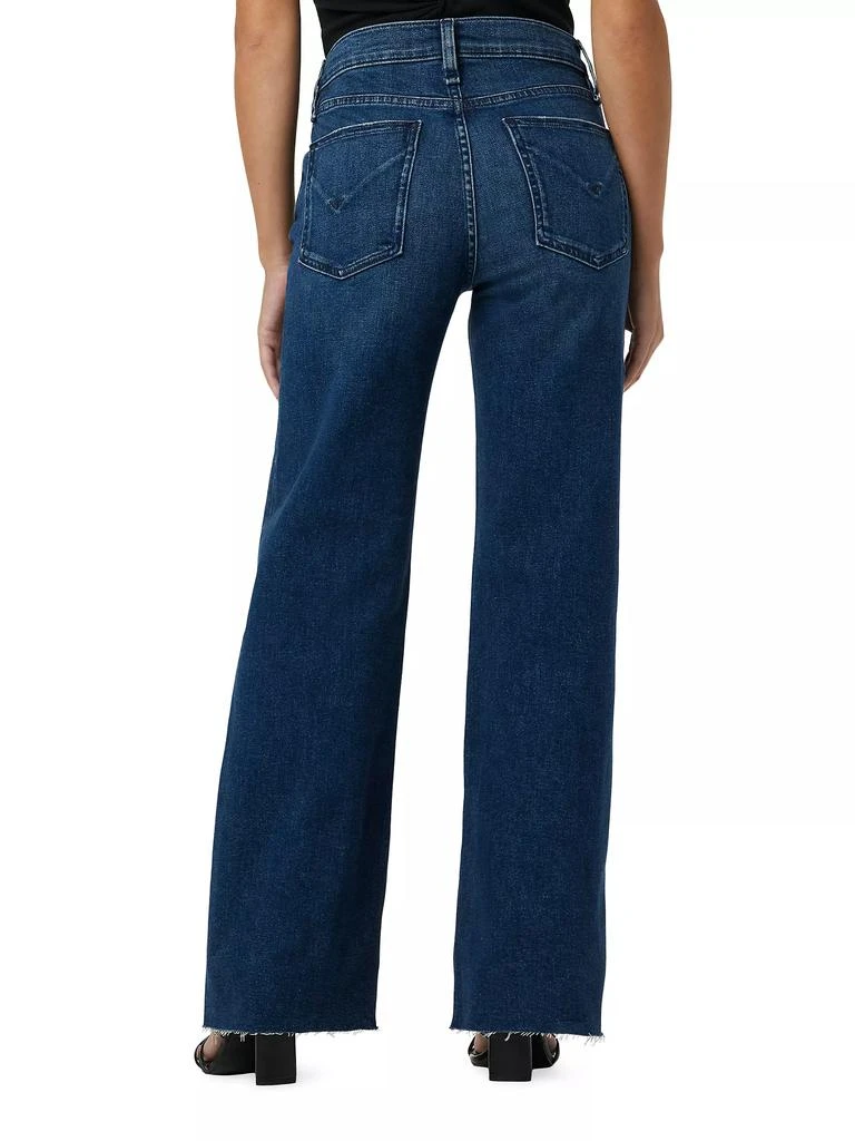 Hudson Petite Rosie High-Rise Wide-Leg Jeans 5