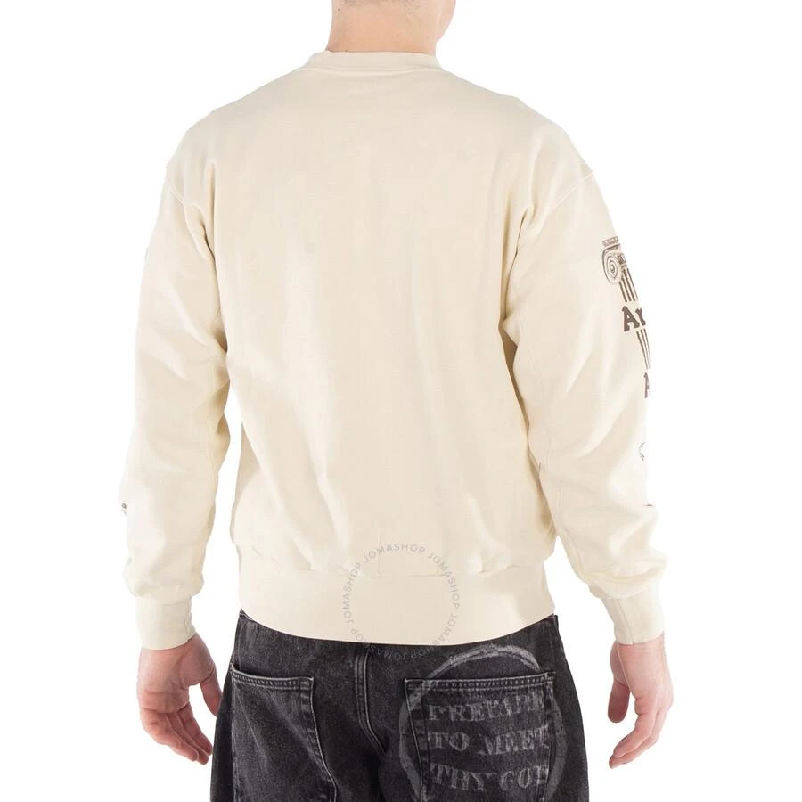 Aries Men's Beige Ancient Column Print Sweatshirt 3