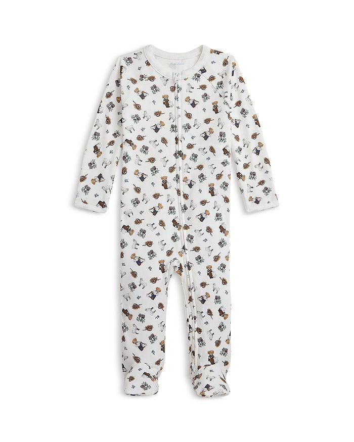 Ralph Lauren Boys' Polo Bear Cotton Footed Coverall - Baby