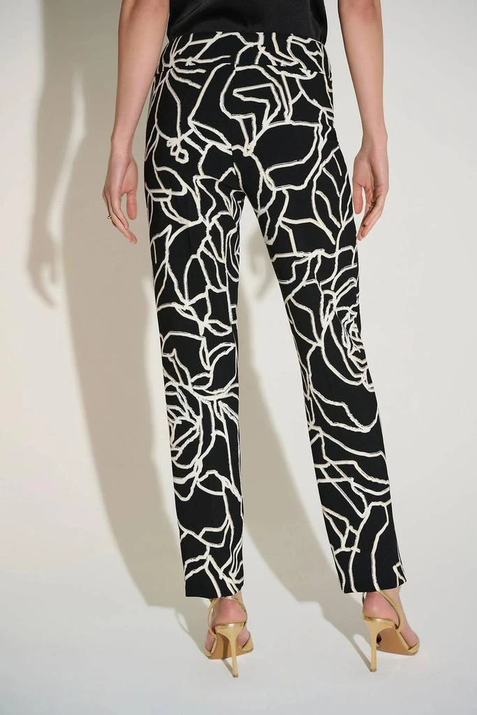 JOSEPH RIBKOFF Joseph Ribkoff - Foiled Floral Slim Straight Pants 2