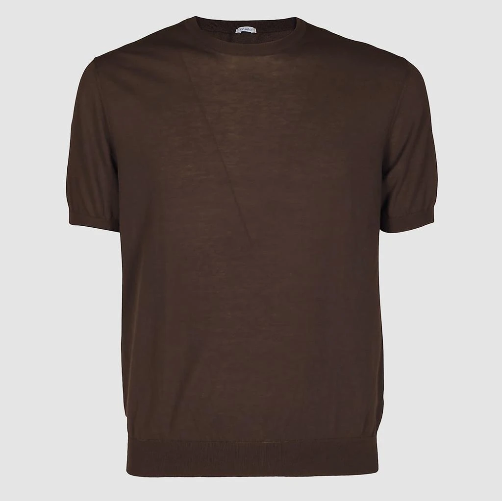 MALO Brown Cotton T-shirt 1