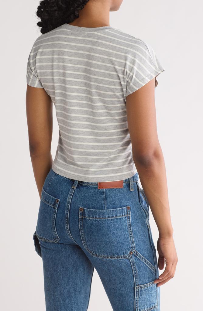 Cotton Emporium Striped Crewneck T-Shirt
