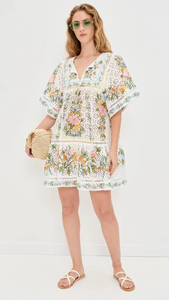 Farm Rio Sweet Bloom Bouquet Short Cover Up 4