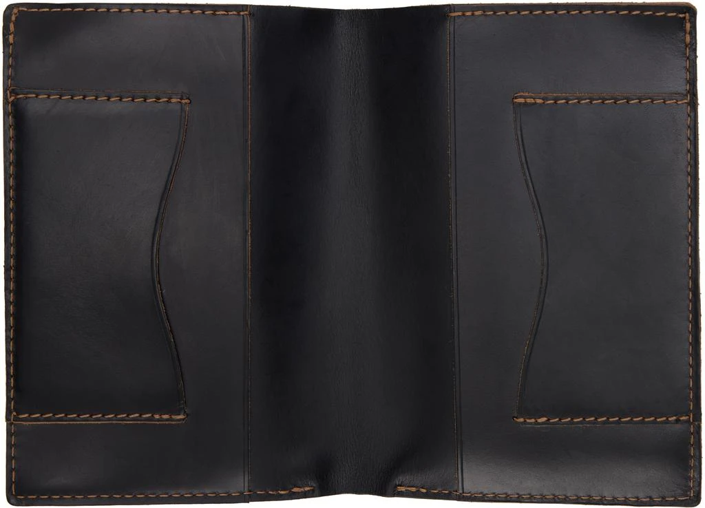 RRL Black Leather Passport Holder 3