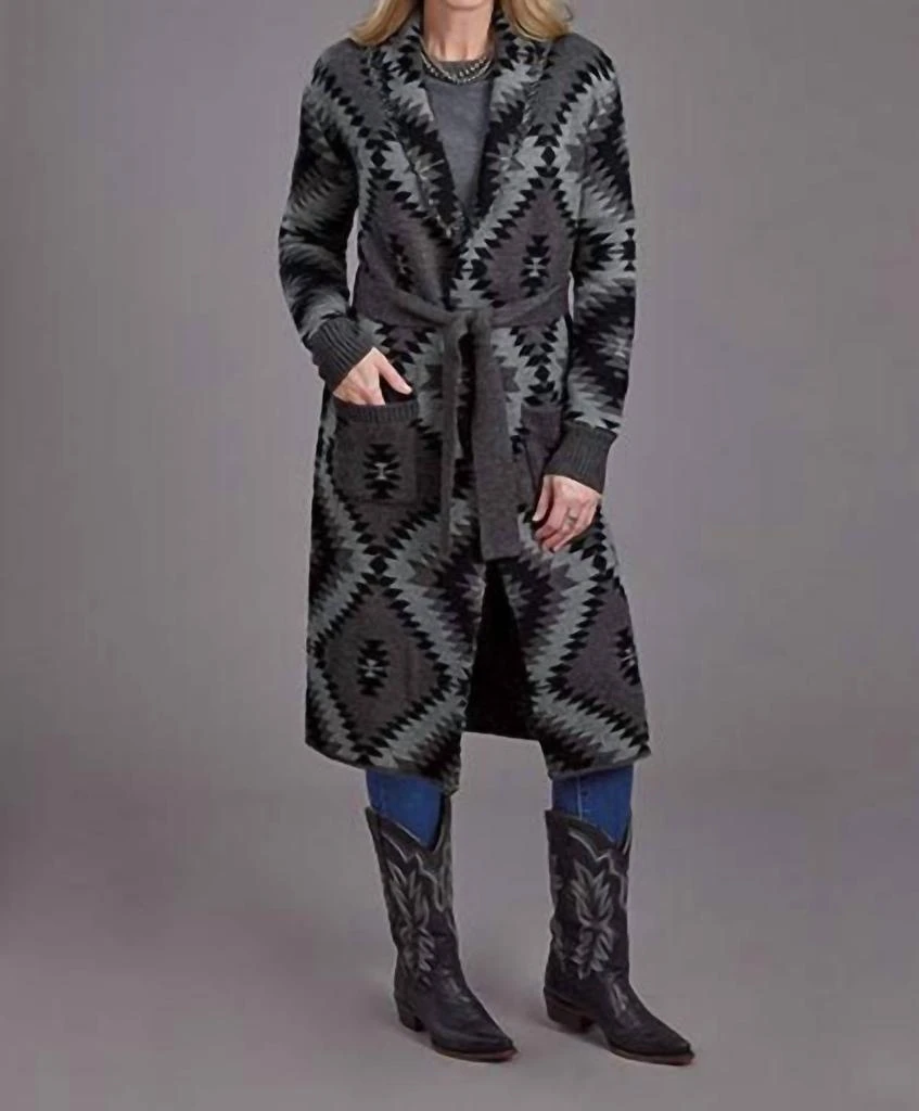 STETSON Stetson - Aztec Belted Cardigan 1