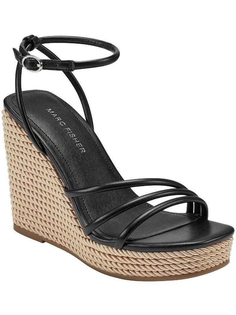 Marc Fisher Zeki Womens Woven Ankle Strap Wedge Heels 1