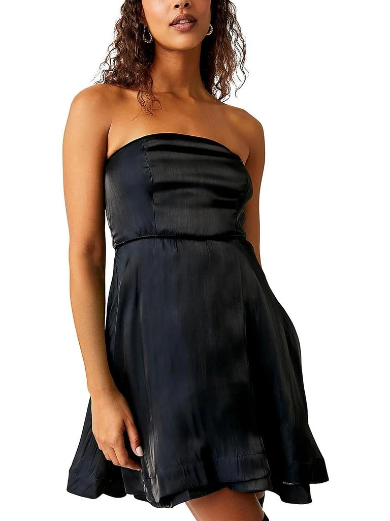 Free People Womens Layered Strapless Mini Dress 1