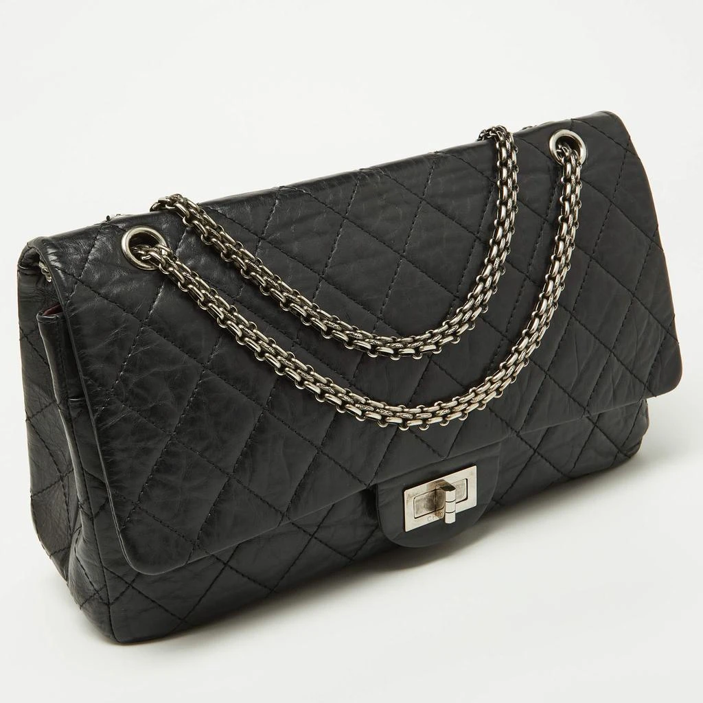 Chanel Chanel Black Quilted Aged Leather Reissue 2.55 Classic 227 Flap Bag 3