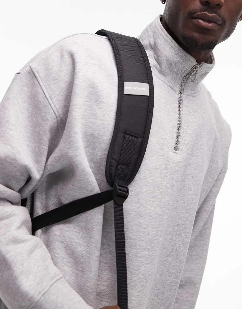 New Balance New Balance logo backpack in black 2