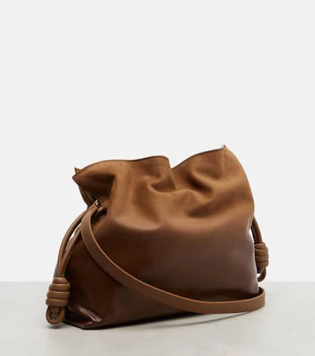 Loewe Flamenco Medium suede clutch 5