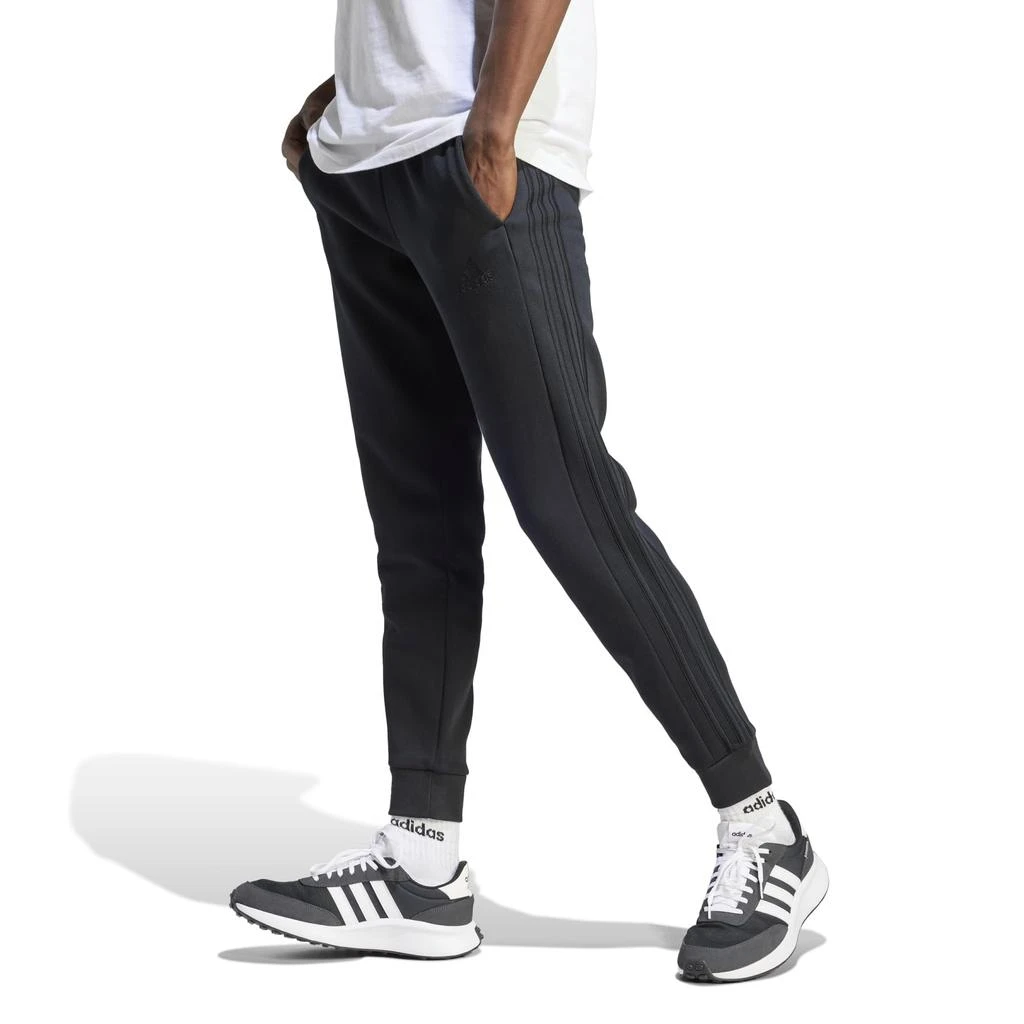 Adidas Essentials Fleece Tapered Cuffed 3-Stripes Pants 1